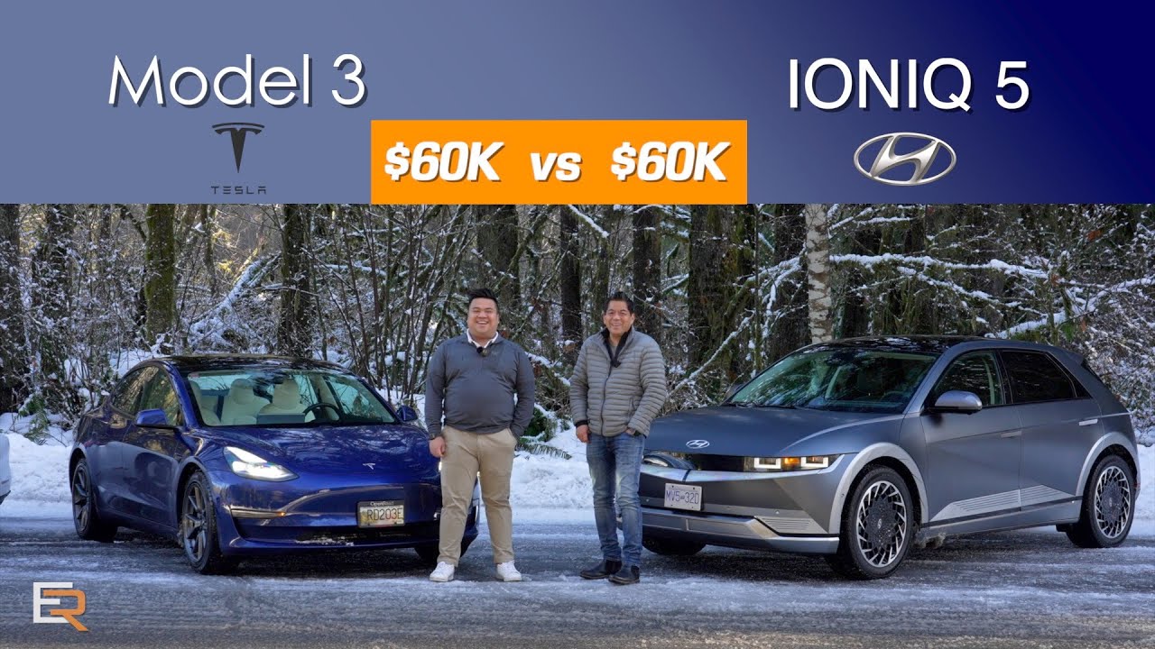 2022 Hyundai IONIQ 5 vs Tesla Model 3 – The $60K EV Challenge